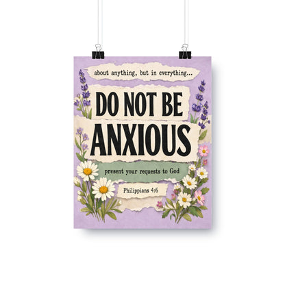 Do not be anxious, present your requests to God. Philippians 4:6.
