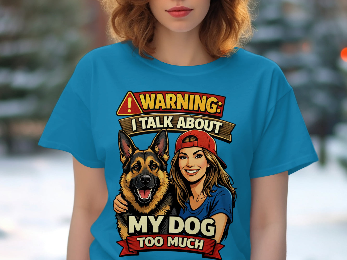 Warning: I talk about my dog too much graphic with German Shepherd and woman.