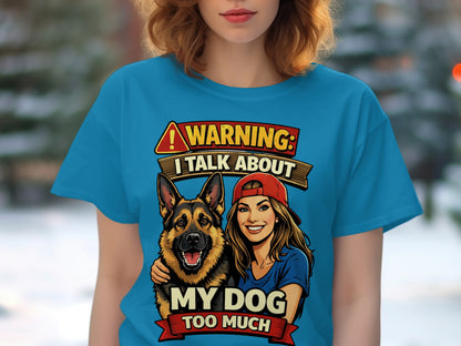 Warning: I talk about my dog too much graphic with German Shepherd and woman.
