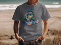 Frog DJ wearing headphones and sunglasses spins on a DJ setup with "NOW BUFFERING" text.