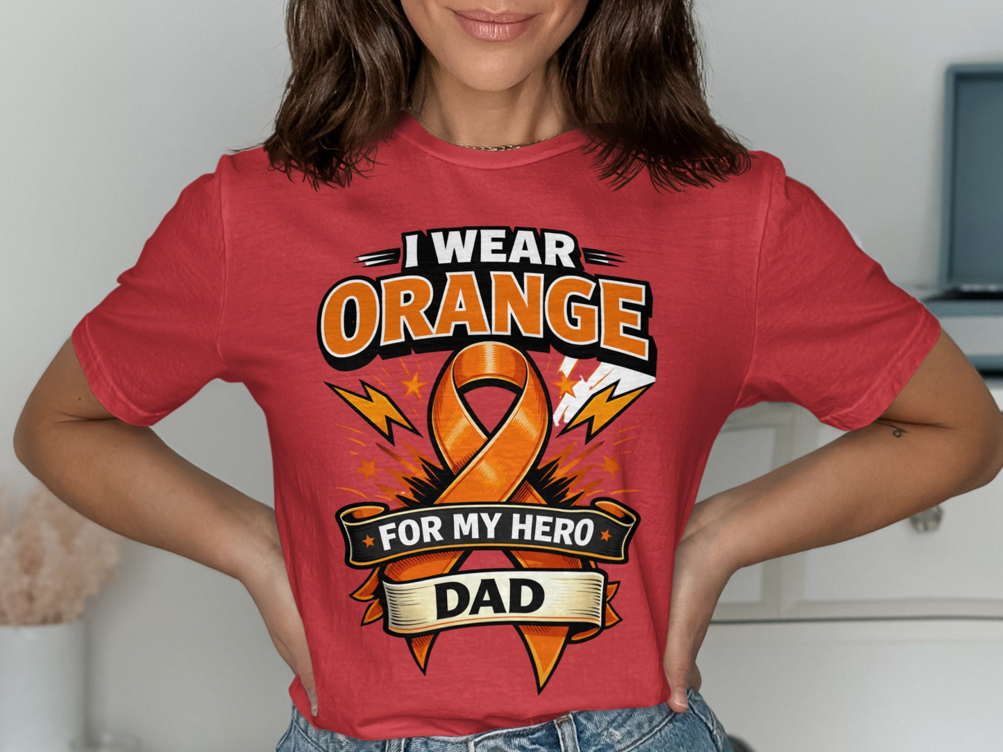 I wear orange for my hero dad.