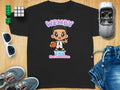 Black t-shirt with cartoon basketball player, "Wemby ERA Next Generation" text.