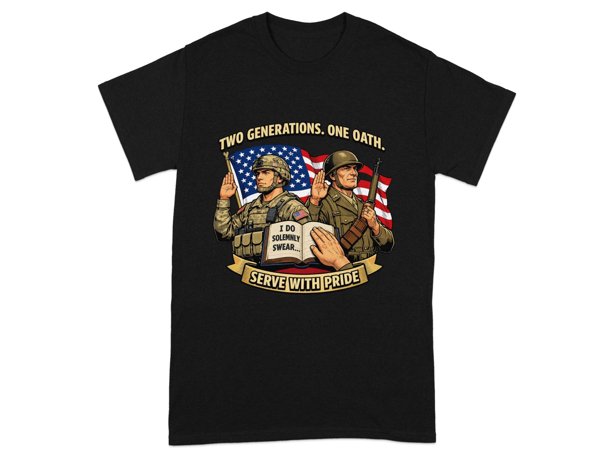 Two generations, one oath: Serve with pride.