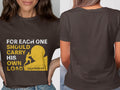 Brown t-shirt with "For each one should carry his own load" and Galatians 6:5.