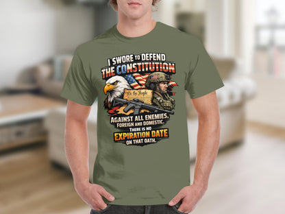 I swore to defend the constitution, against all enemies, with