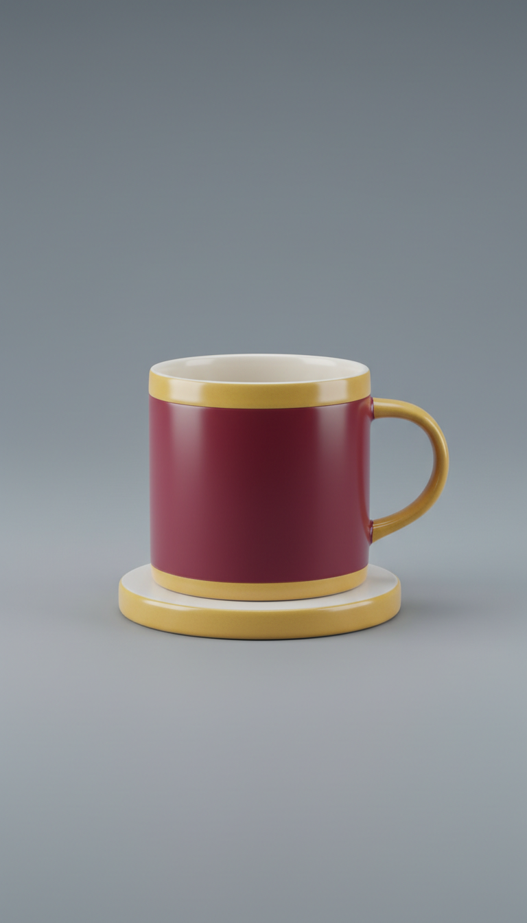 Crimson praise ceramic mug